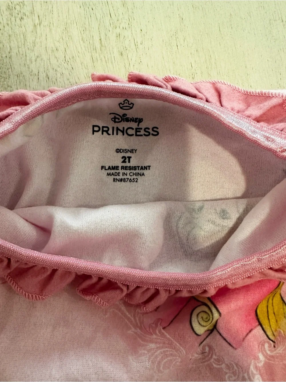 Disney Princess Nightgown 2T Pink Long Sleeve NWT - Picture 3 of 3